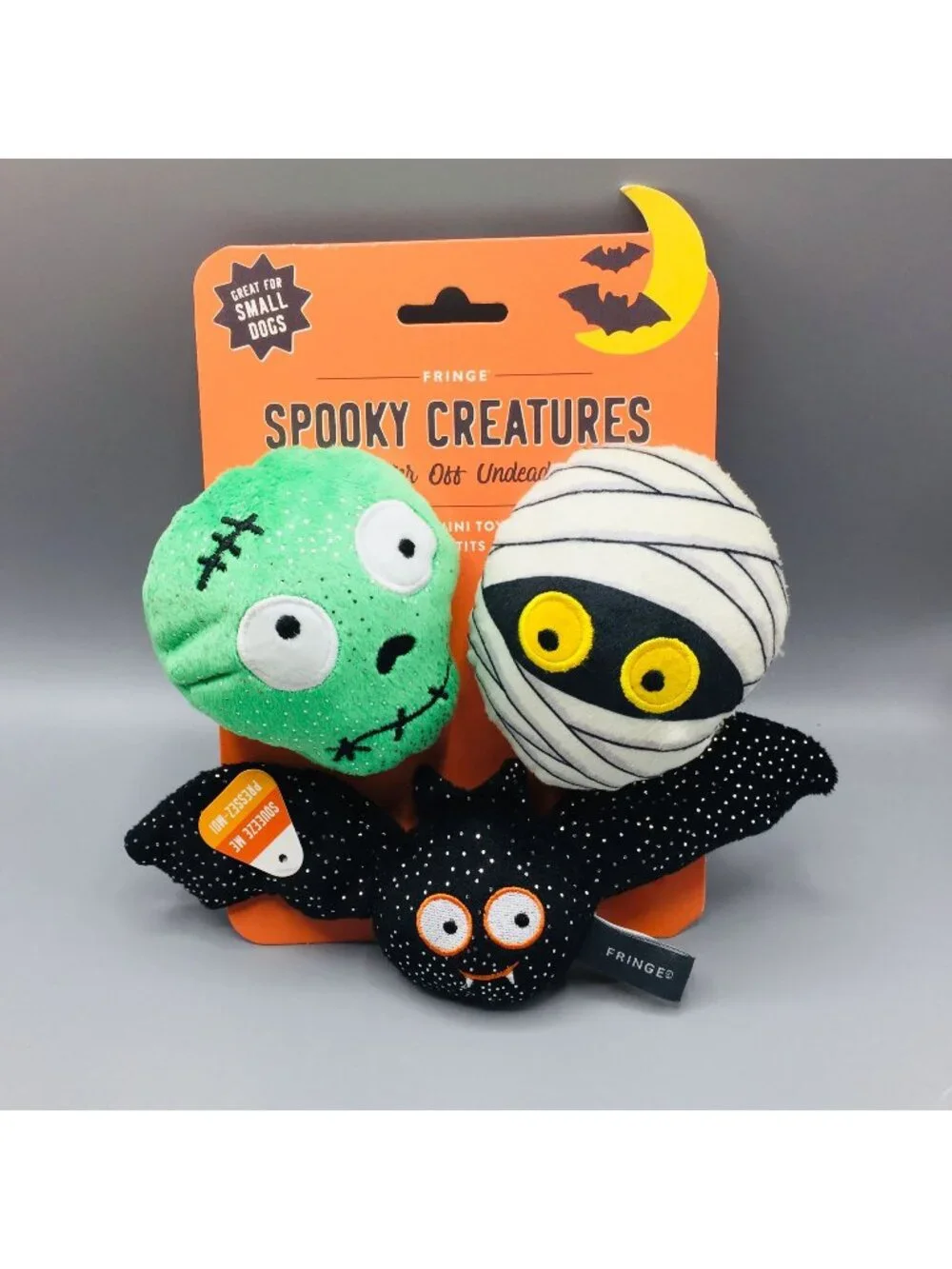 Spooky Creatures BETTER OFF UNDEAD Plush Squeaker Dog Toys